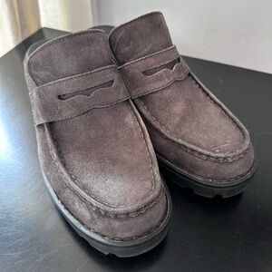 Born Gray Slip On Wedges- size 9.5
